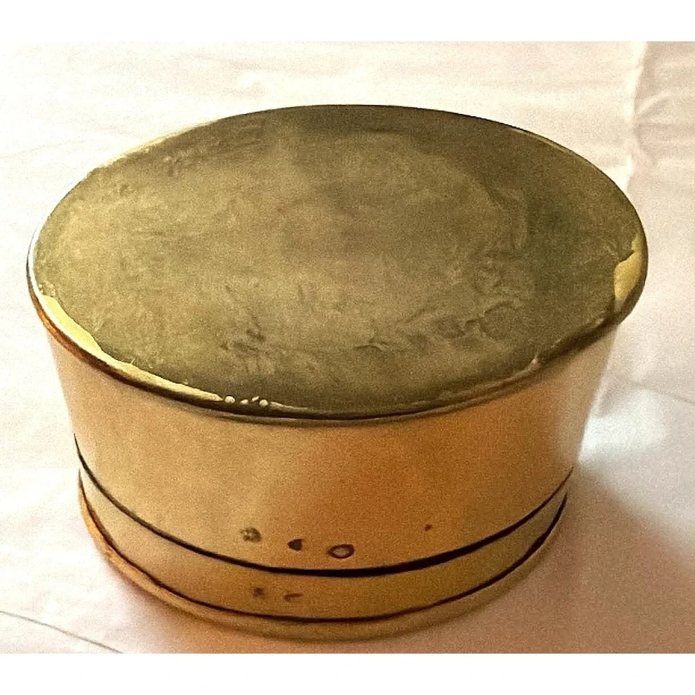 Trinket Box Brass Vintage Butterfly Hinged Lid Feminine Coquette Grann Core
